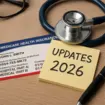 Updates 2026 Note next to Medicare Insurance card.